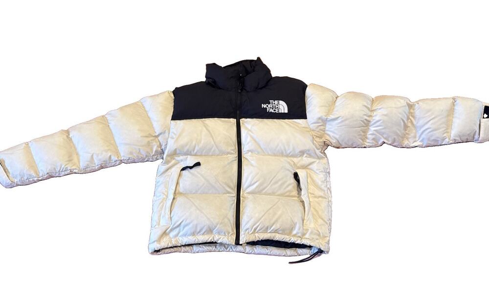 The North Face Gardenia White 1996 Retro Nuptse Pride 700 Down Womens Medium